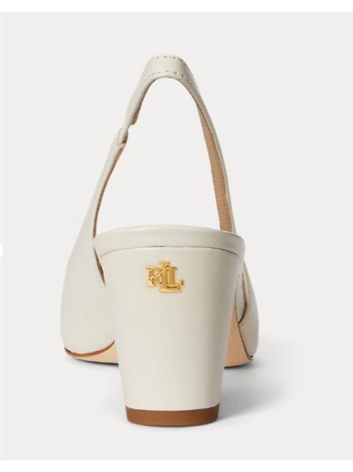 Décolleté slingback Klaire in pelle LAUREN RALPH LAUREN | KLAIRE-PUMPS-SLINGBACK.SOFT WHITE